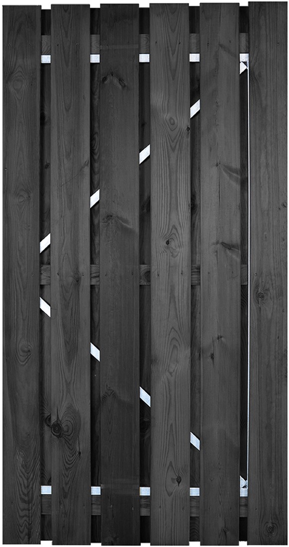 mobiel Doorzichtig sectie Gardenlux grenen deur Zwart verstelbaar stalen frame 195x100cm Arizona  Steenplaza Lexmond